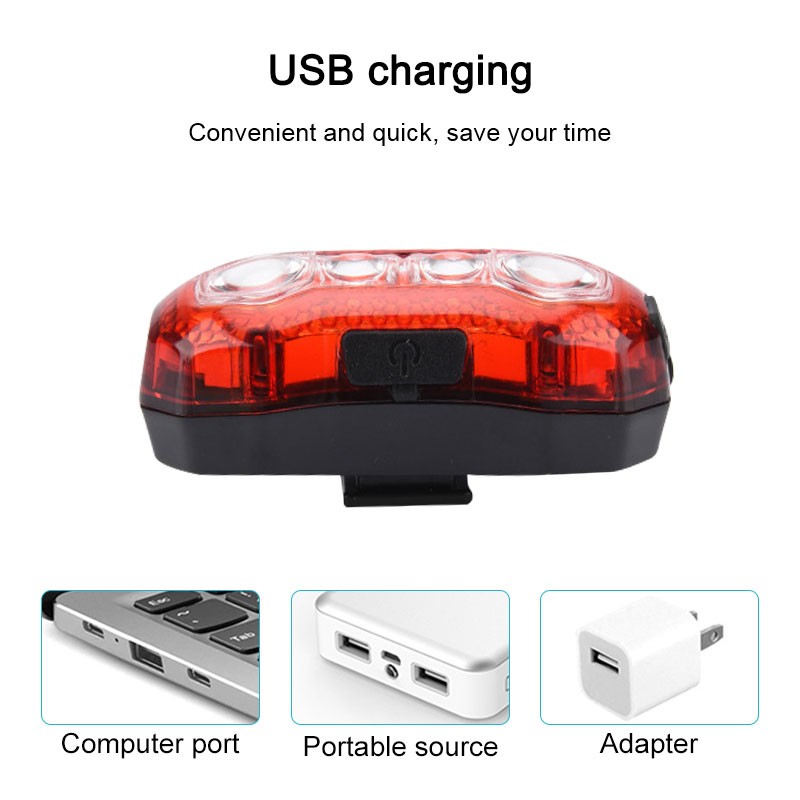 USB Rechargeable bike tail light BC-TL5428