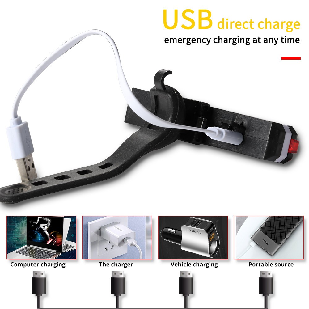 USB Rechargeable bike tail light BC-TL5433