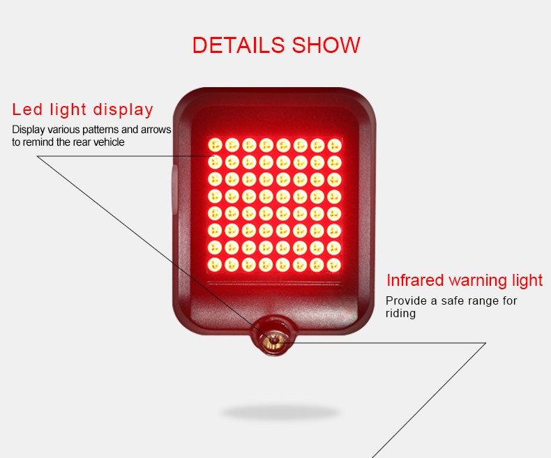 USB Rechargeable bike tail light BC-TL5450