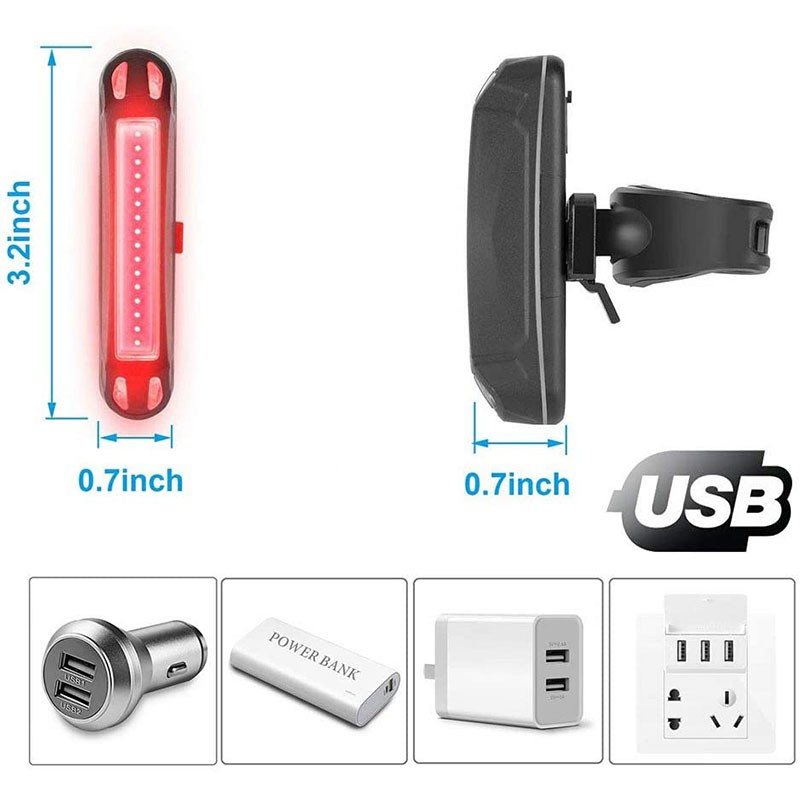 USB Rechargeable bike tail light BC-TL5452