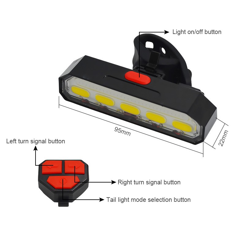 USB Rechargeable bike tail light BC-TL5473