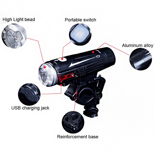 USB rechargeable bike front light BC-FL1570