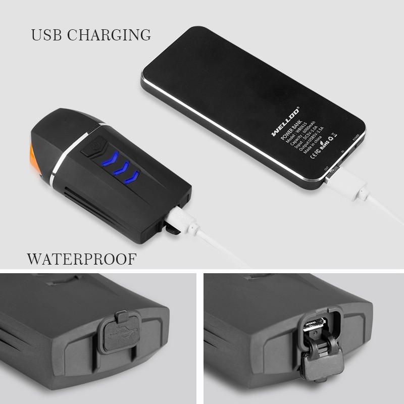 USB rechargeable bike front light BC-FL1602