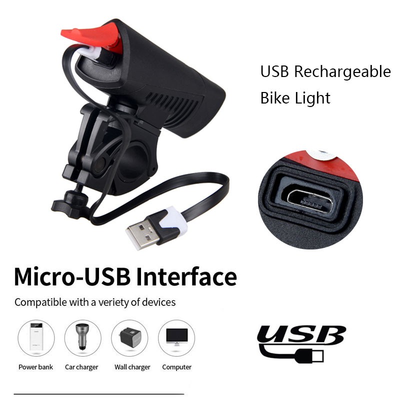 USB rechargeable bike front light BC-FL1604