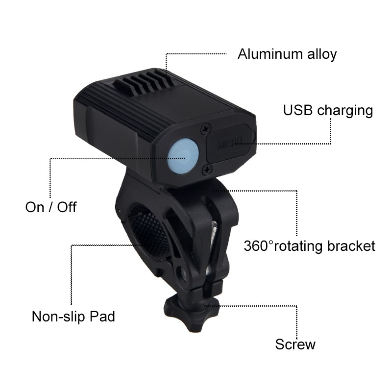 USB rechargeable bike front light BC-FL1646