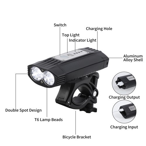 USB rechargeable bike front light BC-FL1655