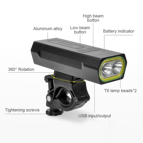 USB rechargeable bike front light BC-FL1687