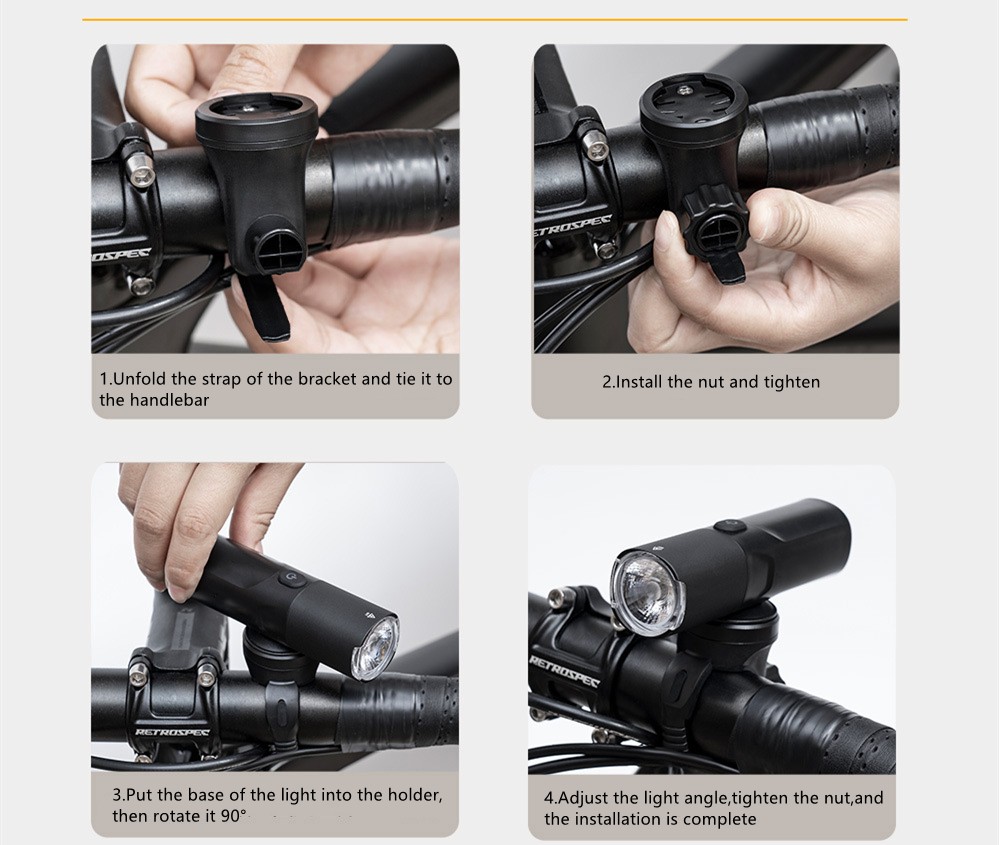 USB rechargeable bike front light BC-FL1698