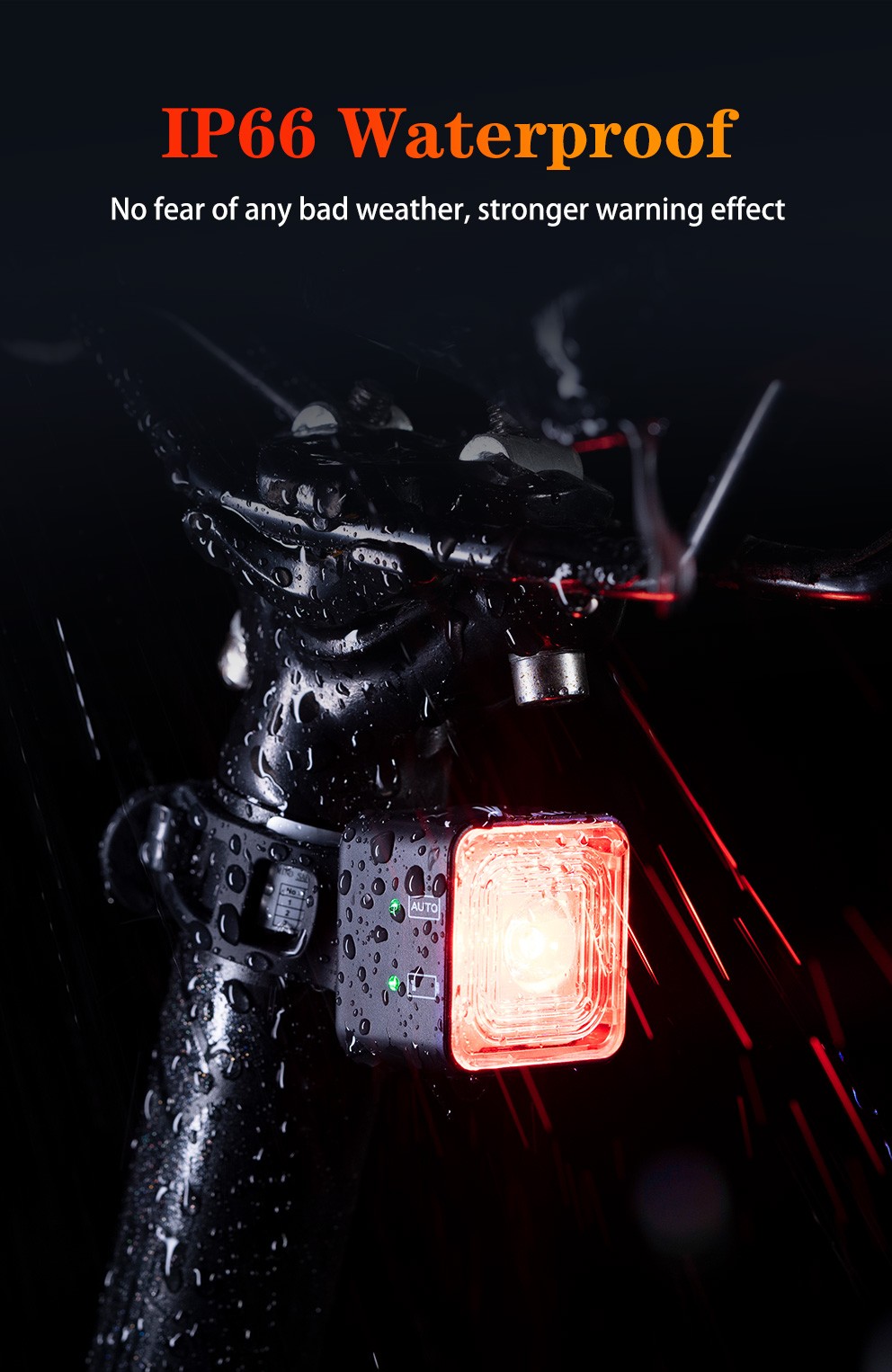 USB rechargeable bike tail light BC-TL5572